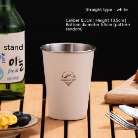 Adventure Awaits Stainless Steel Camping Coffee Cup (Option: 350ml White Camping Cup)