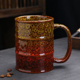 Porcelain Kiln-Baked Oil Drum Mug (Large - 20oz) (Option: Fire Soil-600ml)