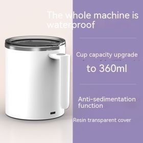 On the Go Portable Smart Magnetic Automatic Mixing Coffee Cup (Option: White-360ml)