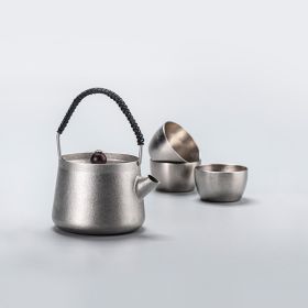 Wild Wind Titanium Tea Set Pure Titanium (Option: Titanium)