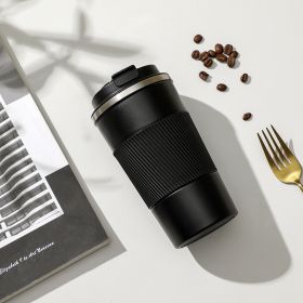 Stainless Steel Portable Coffee Tea Cup (Option: Three Generations Black-510ml)