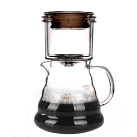 Glass Coffee Pot with Drip Method (Size: small)