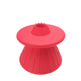 Innovative Brewing: Silicone Drip Coffee Pour-Over Filter (Color - Print: Red)