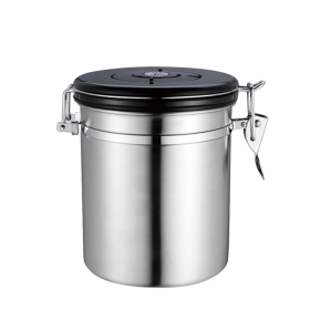 Stainless Steel Airtight Container (Color - Print: Silver)