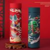 Stainless Steel Travel Mug with Chinese Style Animal