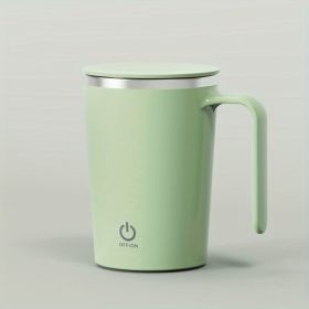 Rechargeable Self-Stirring Travel Mug (Color: Green)