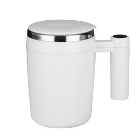 Rechargeable Blending Cup with Magnetic Force Mixing (Option: Rechargeable White-400ml)