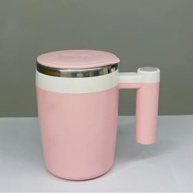 Rechargeable Blending Cup with Magnetic Force Mixing (Option: Rechargeable Pink-400ml)